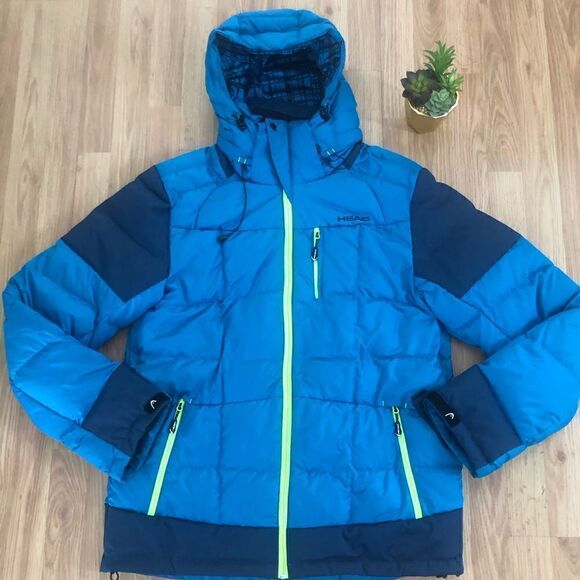 HEAD Lab Series All Terrain Down Puffer Jacket Blue - Picture 1 of 7